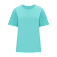 thumbnail image 4 of fheaev Summer Oversized T-Shirts For Womens Top Loose Half Sleeve Polluer Tees Crew Neck Color Block Plus Size Tunic Tops Gym Workout Top, 4 of 9