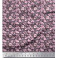 thumbnail image 1 of Soimoi Polyester Crepe Fabric Flower Artistic Printed Fabric 1 Yard 42 Inch Wide, 1 of 3