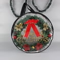 thumbnail image 3 of Contenant de Rangement pour Couronnes,Sac de Rangement pour Couronnes Contenant de Couronne de Noël Sac pour Couronne des Fêtes Sac de Rangement pour Couronne de Noël Support de Boîte à Couronne Double Support de Rangement Rond Sac des Fêtes, 3 of 7