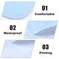 thumbnail image 4 of LHCER 2 Pack, Bed Pad Standard Reusable Underpad Washable For Adults Incontinence Pad Blue + White 45 * 60,Reusable Washable Pad, 4 of 5