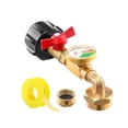 thumbnail image 1 of Adaptateur de Coude au Propane avec Jauge de Réservoir Connecteur QCC1 pour Réservoirs de 1 Lb Accessoires de Gril Extérieur Raccord Haute Pression, 1 of 9