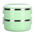 thumbnail image 1 of Khall Thermal Lunch Box Stackable Hot Food Insulated Box 304 Stainless Steel Round Lunchbox Sealed Food Containers,Thermal Insulated Lunch Box,Stainless Steel Thermal Lunch Box, 1 of 8