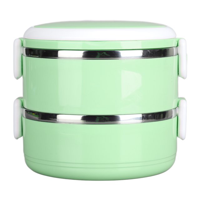 Khall Thermal Lunch Box Stackable Hot Food Insulated Box 304 Stainless Steel Round Lunchbox Sealed Food Containers,Thermal Insulated Lunch Box,Stainless Steel Thermal Lunch Box