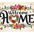 thumbnail image 4 of Welcome Home Banner Floral Butterfly Decor Wall Background for Party Wedding Garden Backdrop Photo Prop Event Decorations Vibrant Flower Display, 4 of 4
