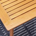 thumbnail image 2 of Table de salle à manger de patio en bois d'eucalyptus à lattes miel Waimea, 2 of 4