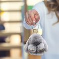 thumbnail image 4 of TopLLC Handmades Soft Bunny PomPom Charmss Bunny Car Key Chain Pendant Key Ring, 4 of 7