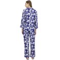 thumbnail image 3 of Bimba Off-White Printed Shirt With Elastic Waist Pajama Pant Night Wear Set-18, 3 of 6