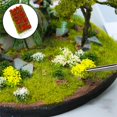 thumbnail image 4 of 28pcs Fleurs Miniatures Grappes Modèle Chemin de Fer Jardin Micro Aménagement Paysager Rouge, 4 of 8