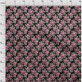 thumbnail image 4 of oneOone Viscose Tissu Noir Fleurs Robe Tissu Tissu Imprimé par la Cour 42 Pouces de Large, 4 of 4