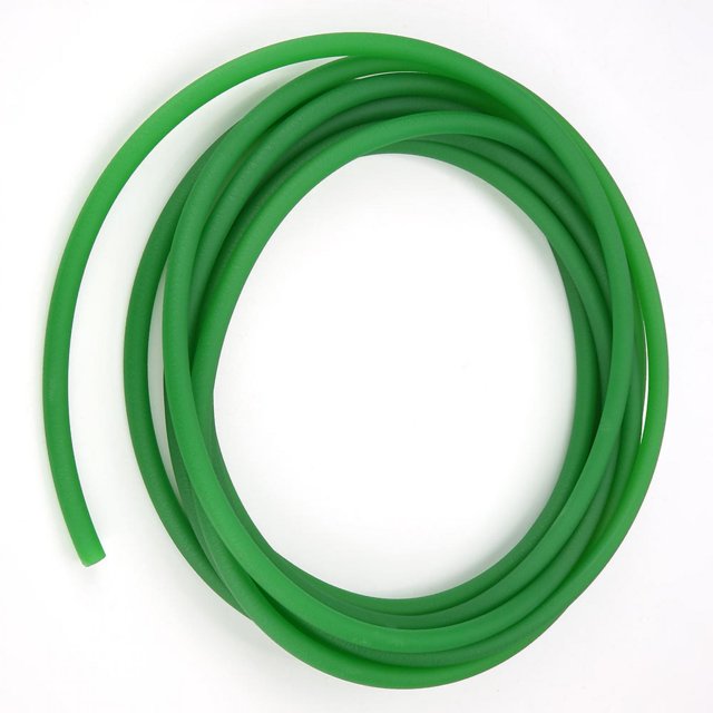 Peahefy Polyurethane Belt,Green Rough Surface PU Polyurethane Round Belt for Drive Transmission,Transmission Belt