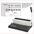 thumbnail image 3 of Wire Binder, Spiral Coil Binding Machine Oval Hole Humanized Handle  For A5 Size For Letter Size, 3 of 8