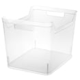 thumbnail image 1 of Sterilite Wide Shelf Home Office Storage Organizing Plastic Bin, 12 Pack, Clear, 1 of 6
