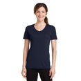 thumbnail image 1 of Port & Company &174; Tee-Shirt Col en V Performance Blend pour Femmes. Lpc381v S Bleu Marine Profond, 1 of 1