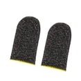 thumbnail image 1 of 2pcs Gaming Screen Gloves Nylon Knitted Game Gloves Game Gloves Sweatproof Elastic Game Controller Sleeves, Yellow, 1 of 9