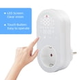 thumbnail image 3 of WiFi Digital Thermostat 16A Socket Plug Tuya App Voice Control Socket Temperature Controller 5+1+1 Six-Time Heating and Cooling Modes with Touch Buttons and LED Screen for Fans, Heaters, and Radiators, 3 of 8