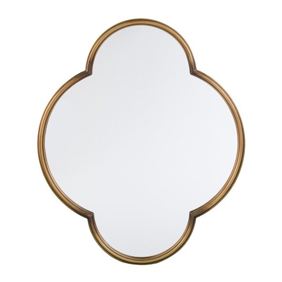 Holly and Martin Willis Geometric Wall Mirror in Gold