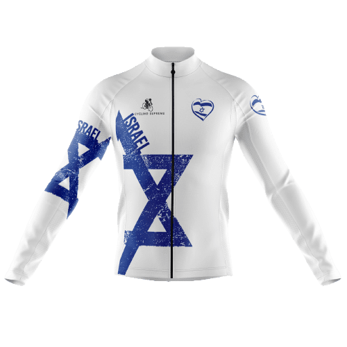 Chandail de Cyclisme à Manches Longues Israël pour Hommes - P