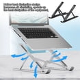 thumbnail image 4 of Laptop Stand 25kg Cooling Foldable Notebook Bracket Adjustable Portable Computer Holder Support Adjustable Computer Holder Black, 4 of 9