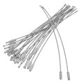 thumbnail image 1 of KAKOWELY 20 Pcs Porte-Clés en Fil d'Acier Inoxydable Grand Anneau de Clé Boucle Connectable Étiquette de Bagage Porte-Clés Robuste pour Randonnée en Plein Air, 5.91x"X0.06"X0.06 Pouces, 1 of 4