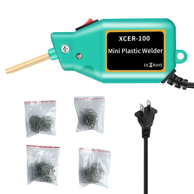 Yeacher 2022 Nouvelle Version 100W Agrafeuse Portable Mini, Kit de Réparation de Pare-Chocs de Voiture en Plastique