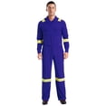 thumbnail image 1 of TTAO One Piece Work Coveralls for Men Reflective Mechanics Overalls Workwear Long Sleeve Suits Blue S, 1 of 8