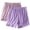 Purple, variant on Cameland 2PC Womens Plus Sized Pajama Shorts Solid Color Cotton Lounge Shorts Loose Fitted Sleep Shorts Softs Comfy Elastic Bottoms