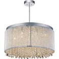 thumbnail image 2 of CWI Lighting Chandelier à Abat-Jour Tambour 12 Lumières avec Finition Chrome, 2 of 2