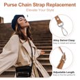 thumbnail image 3 of Uxcell Leather Purse Strap Replacement PU Adjustable Shoulder Crossbody Replacement Strap Earthy Yellow/Silver, 3 of 7