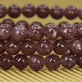 thumbnail image 4 of Bracelet Extensible Unisexe en Perles Rondes de 6 mm avec Pierre Précieuse Lépidolite Violette Naturelle au Lithium Mica 7 Pouces, 4 of 5