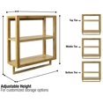thumbnail image 4 of Sorbus Bath Organizer - 2 Shelf with Towel Bar - Bamboo Finish, 4 of 7