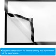 thumbnail image 3 of Unique Bargains 8"x12" Magnetic Display Frame A4 Adhesive Magnetic Sign Holder Black 5 Pack, 3 of 6