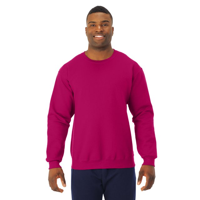 Jerzees Adult NuBlend Crew Neck Sweatshirt, 2X, Cyber Pink