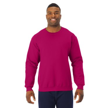 Jerzees Chandail Molletonné à Col Rond NuBlend pour Adulte, m, Rose Cyber