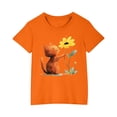 thumbnail image 1 of RXIRUCGD 2025 Vêtements d'Été pour Enfants T-shirt Imprimé Mode Mignon Col Rond Manches Courtes, 1 of 5
