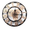 thumbnail image 2 of 3D Vintage Wall Clock,Rustic Vintage Wall Clock , 3D Vintage Wall Clock  Handmade Wall Clock Large Gear Wooden Vintage Decor for Living Room Office Restaurant, 2 of 8