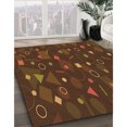 thumbnail image 3 of Ahgly Company Tapis d'Intérieur Lavable en Machine Carré Acajou Brun, 8 Pieds Carré, 3 of 7