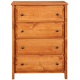 thumbnail image 3 of Coaster Wrangle Hill Bois de Ferme Commode Rectangulaire 4 Tiroirs en Brun, 3 of 7