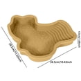 thumbnail image 3 of TIELUTT Tortoise Water Dish with Shallow Reptile Water Dish Smooth Easy Wash Purpose Turtle Tub for Gecko Reptile Bathing Pool 1pc, 3 of 4