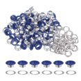 thumbnail image 1 of Unique Bargains 100PCS Grommets Eyelets 3/10 Inch (8mm) ID Hole Metal Self Backing Eyelet with Washers for Leather Dark Blue, 1 of 7