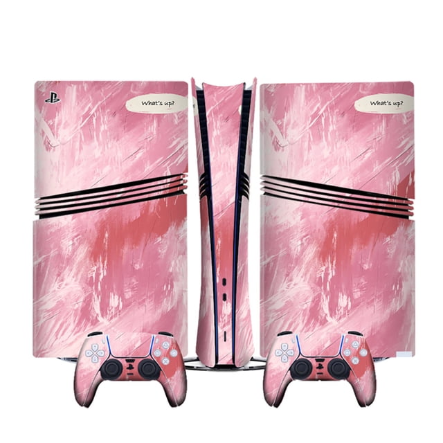 Compatible With PS5 Pro Consoles Cartoon Anime Stickers Set, Cute Custom Decals with Game Controller Skin