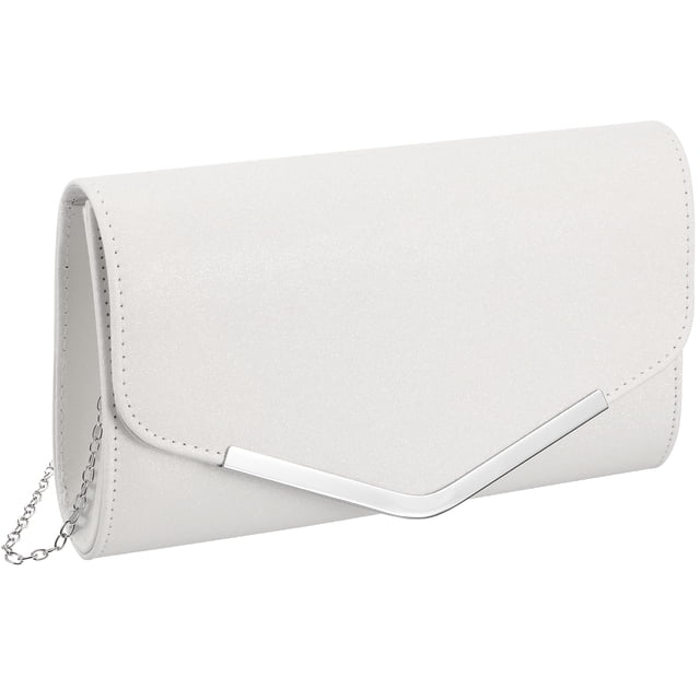 EeaseCA Sac de Soirée Blanc Sac à Main Sac de Mariage Fête Sac à Message Pochette Sac à Main Sac à Chaîne Simple pour Femmes Dames