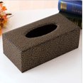 thumbnail image 1 of ORUYROP Leather Tissue Box Holder-Waterproof Rectangular Tissue Box Cover Vintage Napkin Paper Holder for Home,Office&Car Decor (Black Clouds), 1 of 1