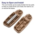 thumbnail image 4 of Unique Bargains Blinds Chain Handle, 2Pack 80mm Roller Shade Cord Weights for Window Parts, Brown, 4 of 6