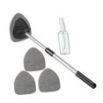 thumbnail image 3 of jinwen Auto Windshield Cleaning Tool Telescopic Handle with 3 Microfiber Pads Reusable for RV SUV Truck Aluminum Rod Multifunctional Grey Pads, 3 of 9