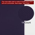thumbnail image 4 of Unique Bargains 14 Count Cross Stitch Cloth 20 by 28 Inch Embroidery Fabric, Navy Blue, 4 of 6