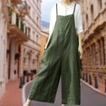 thumbnail image 2 of Cotton Loose Rompers Casual WomenJumpsuits One-piece Simple Oversize Jumpsuits, 2 of 9