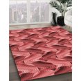 thumbnail image 3 of Ahgly Company Tapis d'Intérieur Rectangulaires Transitionnels Rouges Lavables à la Machine, 3 Pieds x 5 Pieds, 3 of 7