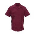 thumbnail image 1 of Gravity Threads Mens Guayabera Summer Shirt - Burgundy - 2X-Large, 1 of 2