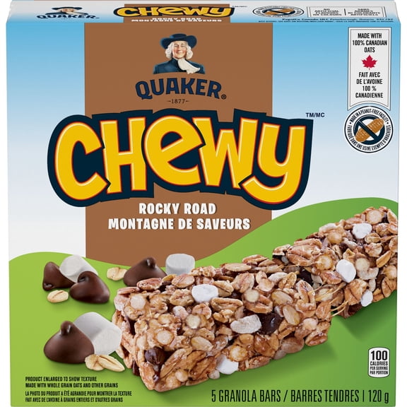 Quaker Chewy Barres tendres Montagne de saveurs 5 unités