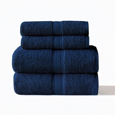 Mainstays 4pk Bundle Set - 2 Hand Towels, 2 Bath Towels